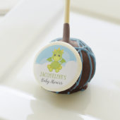 Whimsical Boy Dragon Baby Shower Cake Pops (Front Insitu)