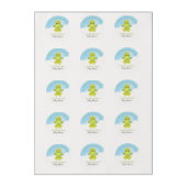 Whimsical Boy Dragon Baby Shower Edible Frosting Rounds (Sheet)