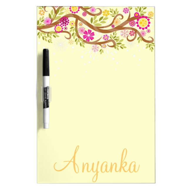 Whimsical Branch Dry-Erase Board (Front)