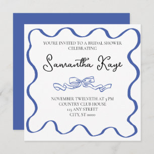 Whimsical Bridal Shower Invite   Tying the Knot