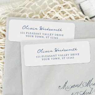 Whimsical Bridal Shower Return Address Label
