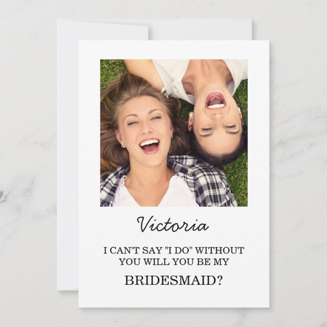 Whimsical Bridesmaid Proposal Card (Front)