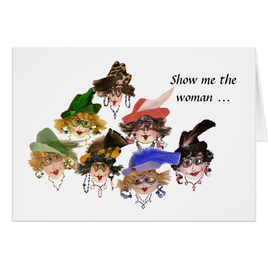 Whimsical Bridge Ladies Cards (Front Horizontal)