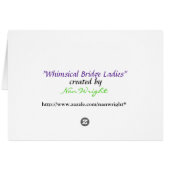 Whimsical Bridge Ladies Cards (Back Horizontal)