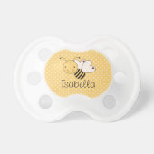 Whimsical Bumble Bee Personalized Pacifier (Front)
