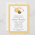 Whimsical Bumble Bee Polka Dots Baby Shower