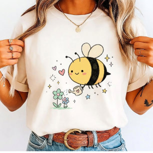 Whimsical Bumblebee Nature Lover  Tri-Blend Shirt
