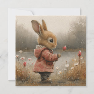 Whimsical Bunnies: Joyful Greetings 🐇Digital Holiday Card