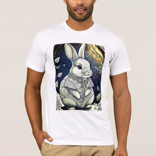 Whimsical Bunny Bliss T_Shirt