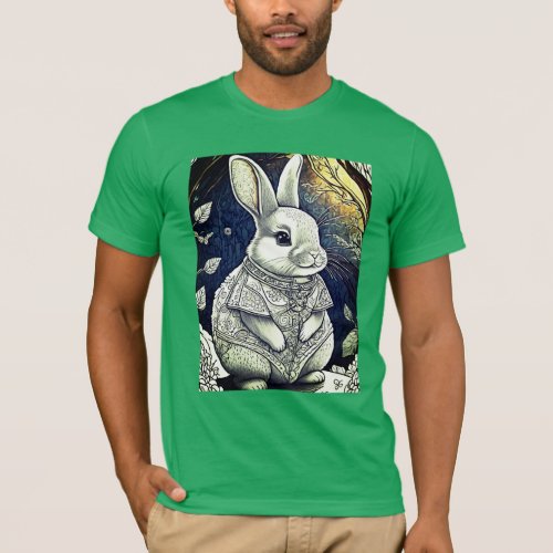 Whimsical Bunny Bliss T_Shirt