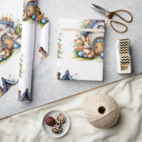 Whimsical Bunny Wonderland  Wrapping Paper