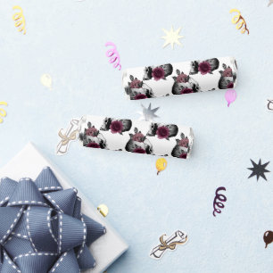 Whimsical Burgundy Floral Skulls Gothic Halloween Breath Savers® Mints
