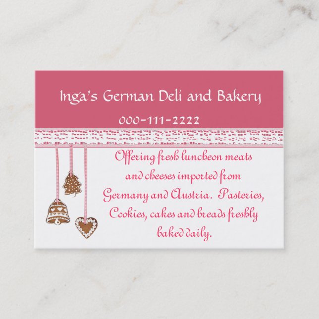 Whimsical Business Card (Front)