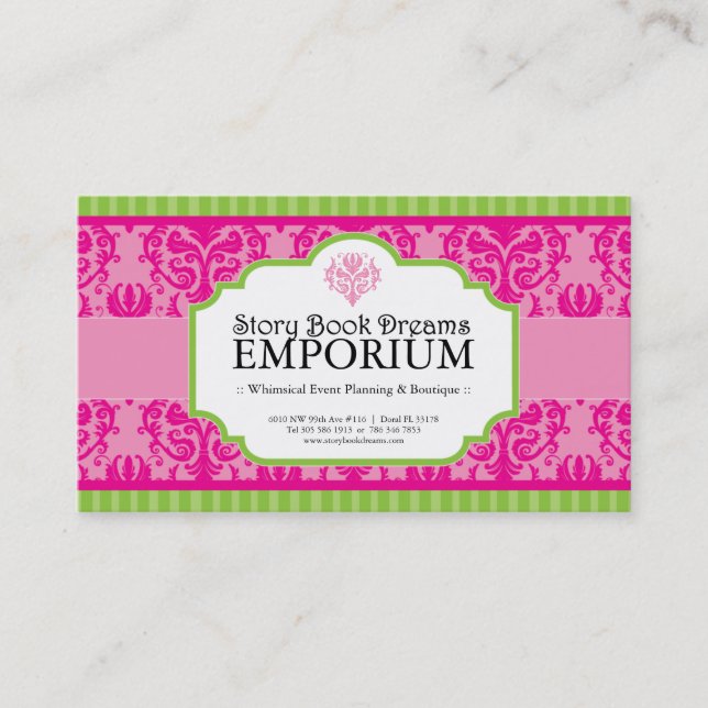 Whimsical Business Card (Front)