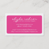 Whimsical Business Card (Back)