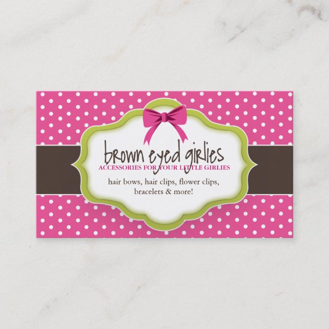 Whimsical Business Card (Front)