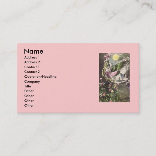 Customizable Whimsical Business Card