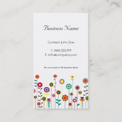Customizable Whimsical Business Cards