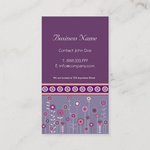 Customizable Whimsical Business Cards