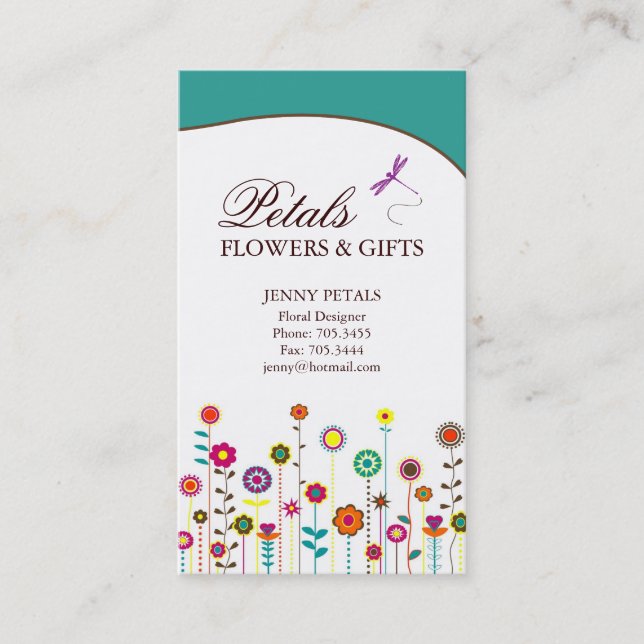 Whimsical Business Cards (Front)