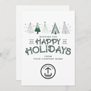 Whimsical Business Christmas Clients Customers Holiday Card