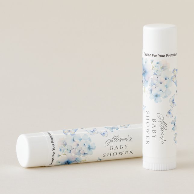 Whimsical Butterflies Baby Shower Favor Lip Balm (Front)