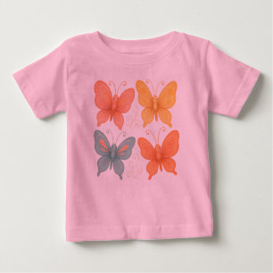 Whimsical  Butterflies  Baby T-Shirt