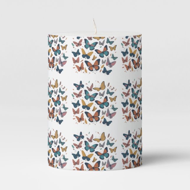 Whimsical Butterflies Candle (Front)