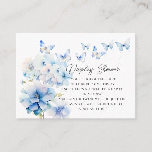 Whimsical Butterflies Display Shower Enclosure Card
