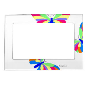Whimsical Butterflies Magnetic Picture Frame