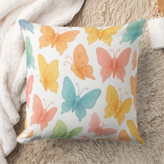 "Whimsical Butterflies" Throw Pillow