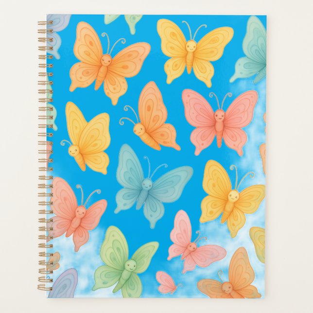 "Whimsical Butterflies" Tote Planner (Front)