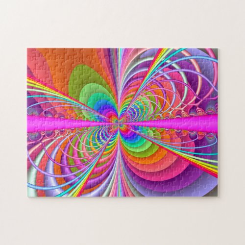 Whimsical Butterfly _ Fractal Art Jigsaw Puzzle