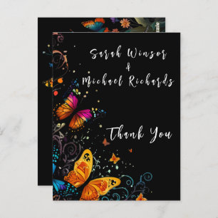 Whimsical Butterfly Garden Postcard