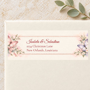 Whimsical Butterfly Garden Wedding Label