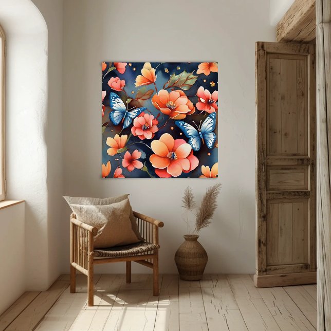 Whimsical Butterfly Illustration Unique  Poster (Creator Uploaded)