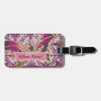 Whimsical Butterfly Luggage Tag