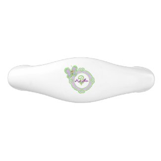 Whimsical Butterfly Monogram - Lavender and Green