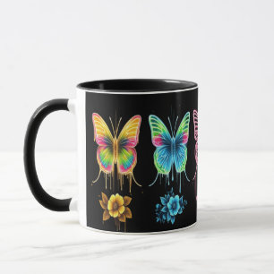 Whimsical Butterfly Symphony: Vibrant Colors Mug