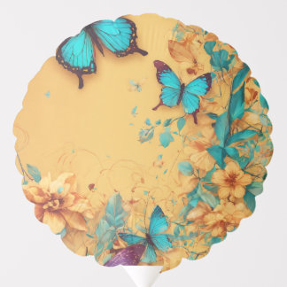 Whimsical Butterfly-Themed Hot Air Balloon Decorat