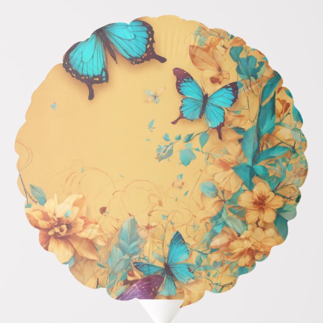 Whimsical Butterfly-Themed Hot Air Balloon Decorat (Front)