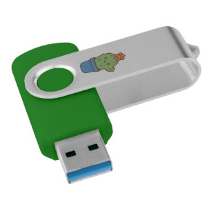 Whimsical Cactus Flash Drive