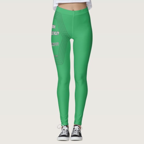Whimsical Caesar Cipher Delight _ Cryptography Leggings