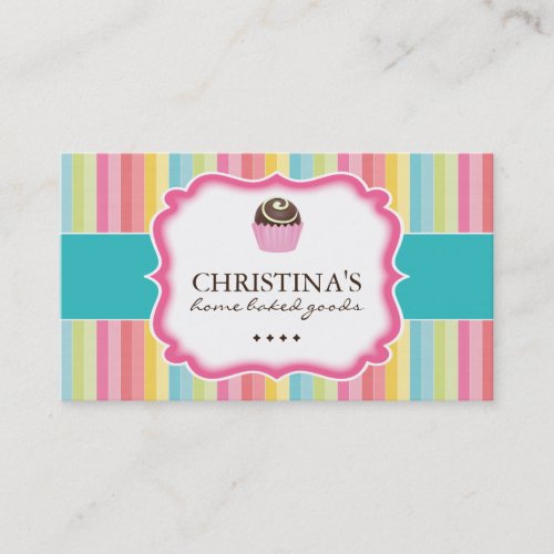 Whimsical Cake Ball Business Cards