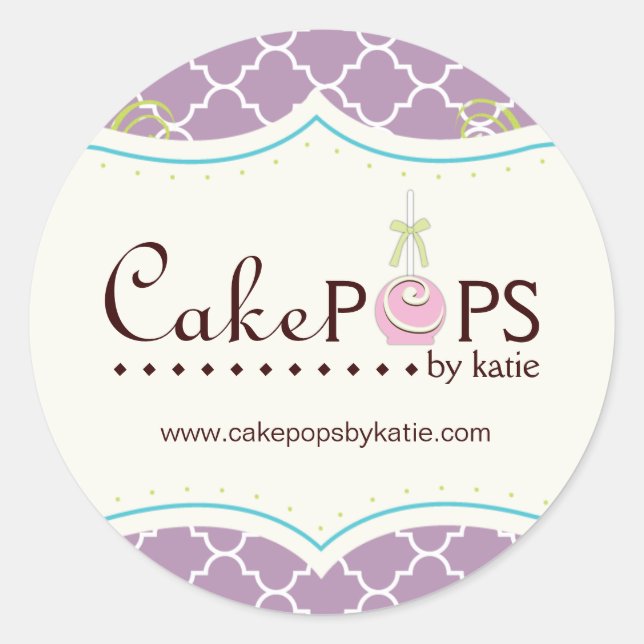 Whimsical Cake Pop Stickers (Front)