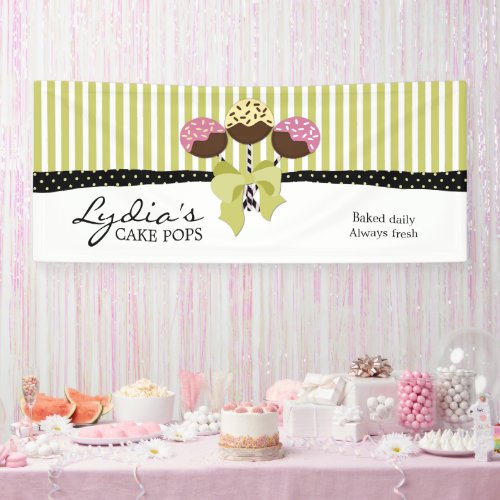 Whimsical Cake Pops Business Banner