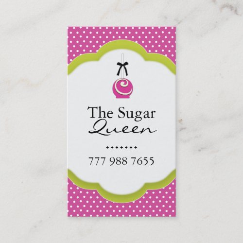 Whimsical Cake Pops Business Cards