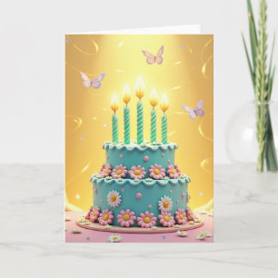 Whimsical Cake Wish Card