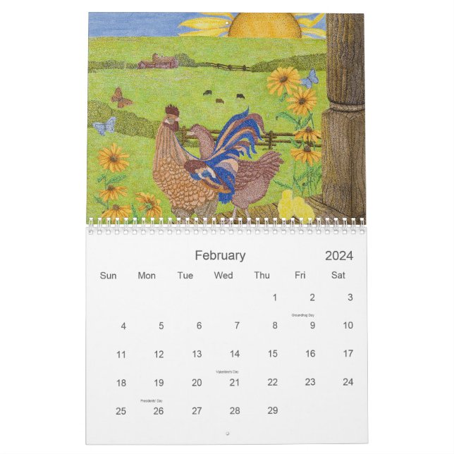 Whimsical Calendar (Feb 2024)