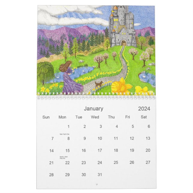Whimsical Calendar (Jan 2024)
